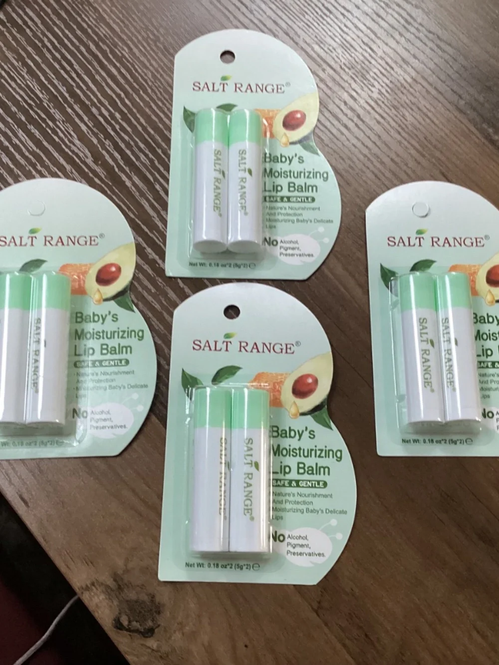 Salt Range Baby Moisturizing Lip Balm Bundle 4 packs (8 lip balm) NEW